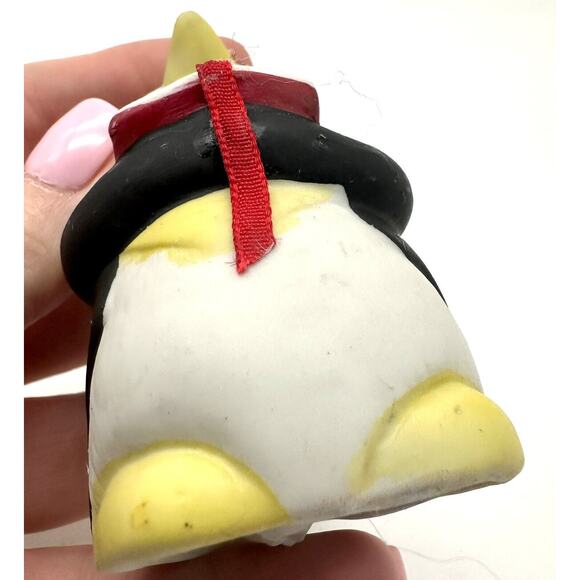 Vintage BOA Ceramic Penguin Holding A Book Bell - Picture 6 of 8